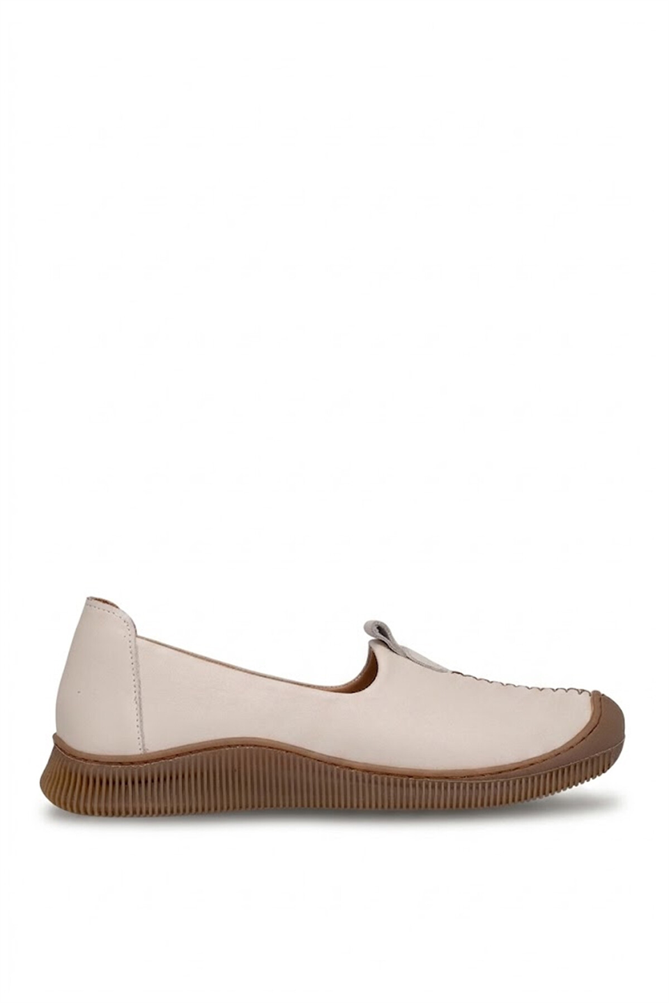 Beety 26BY260.700C Kadın Hakik Deri Casual Ayakkabı Bej