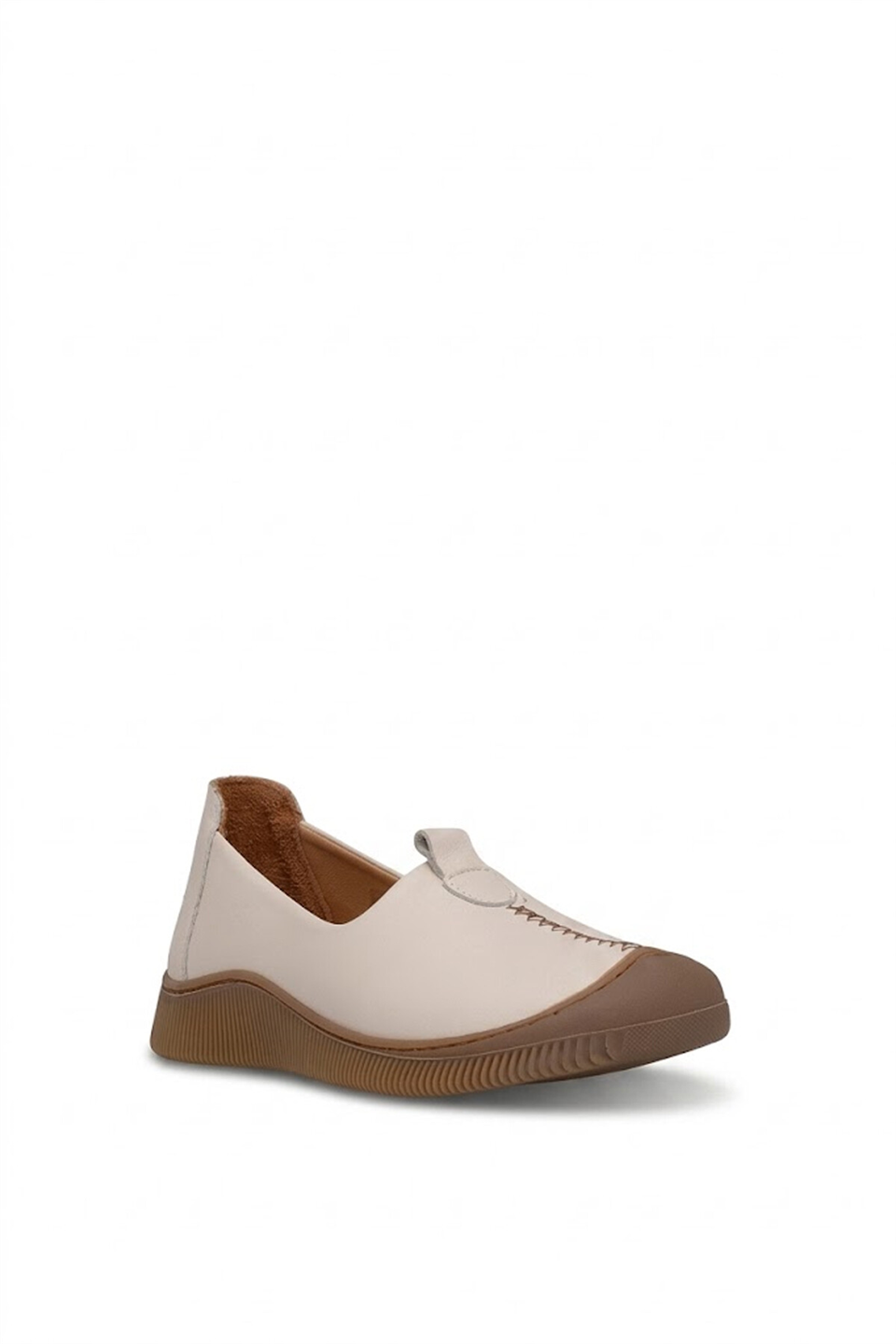 Beety 26BY260.700C Kadın Hakik Deri Casual Ayakkabı Bej