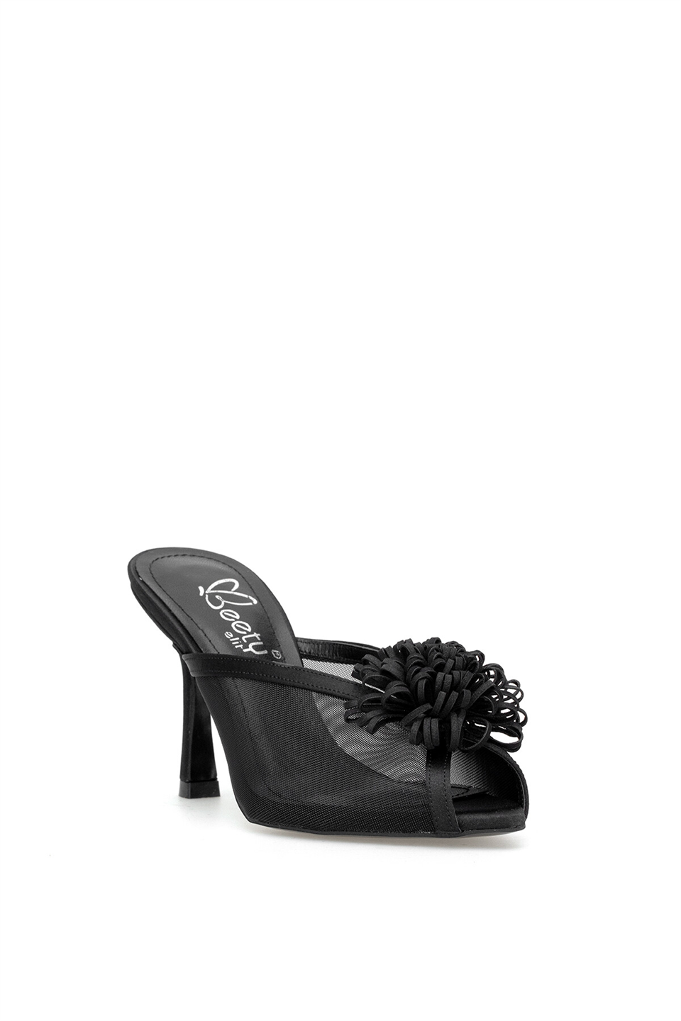 Beety 26BY60.6305 Kadın Topuklu Terlik Siyah