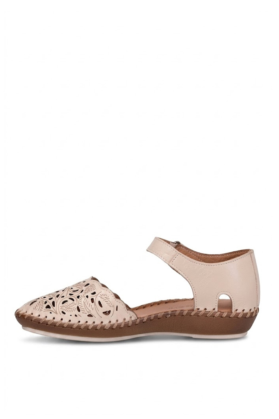 Beety 26BY67.26019C Kadın Hakiki Deri Düz Sandalet Bej