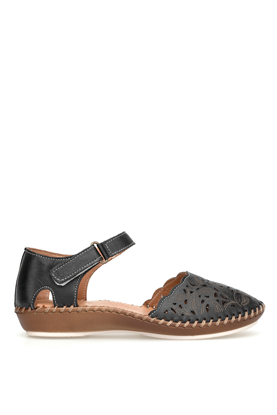 Beety 26BY67.26019C Kadın Hakiki Deri Düz Sandalet Siyah