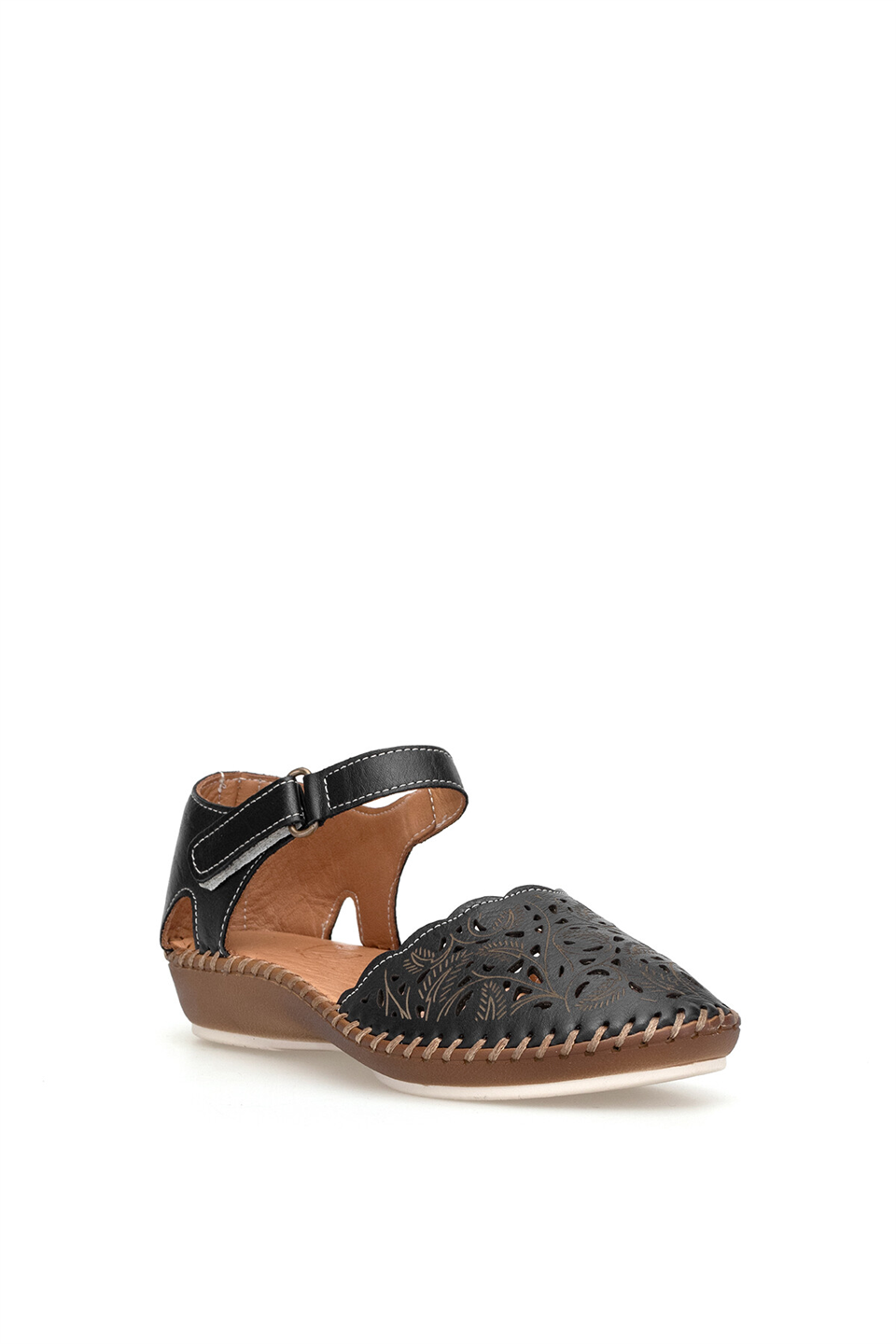 Beety 26BY67.26019C Kadın Hakiki Deri Düz Sandalet Siyah