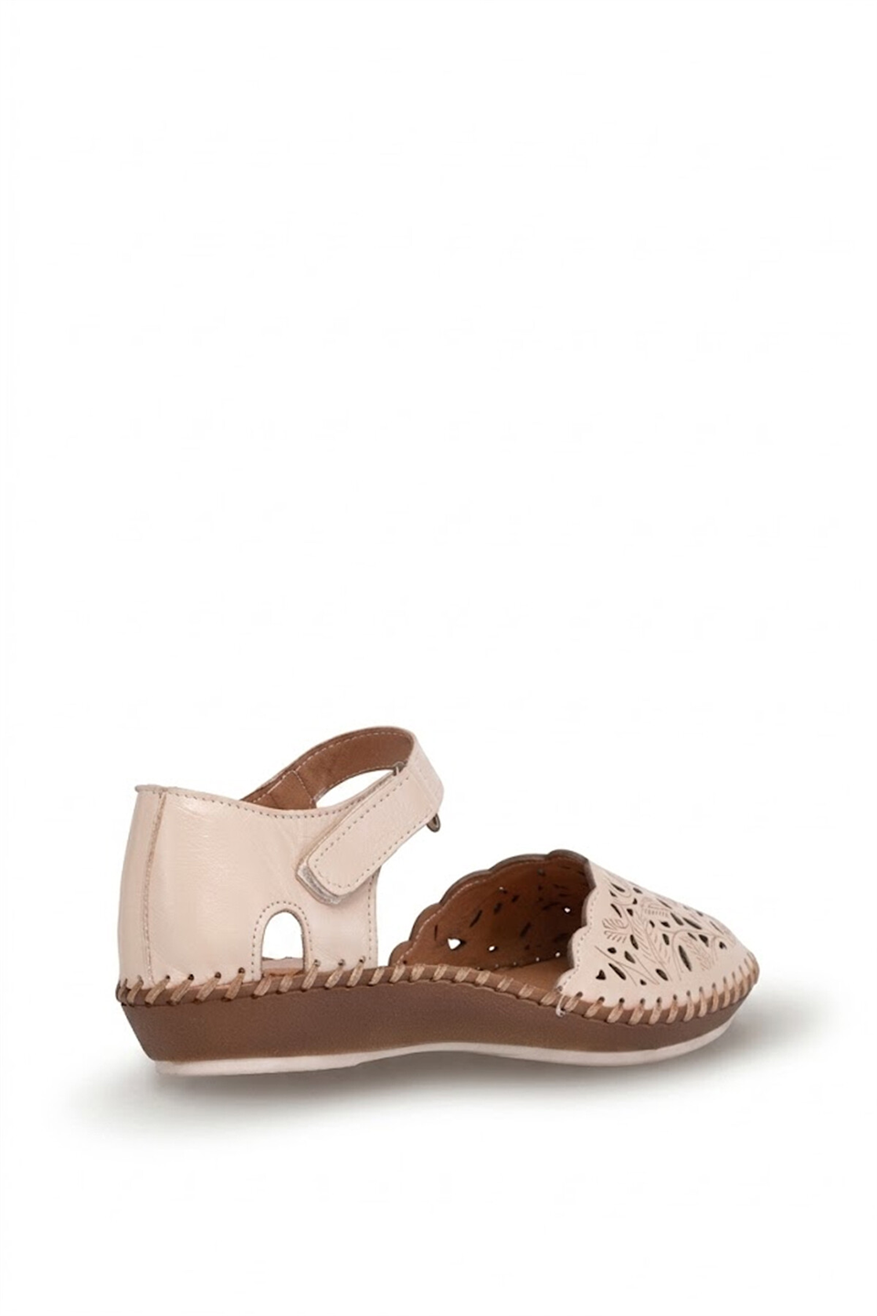 Beety 26BY67.26019C Kadın Hakiki Deri Düz Sandalet Bej