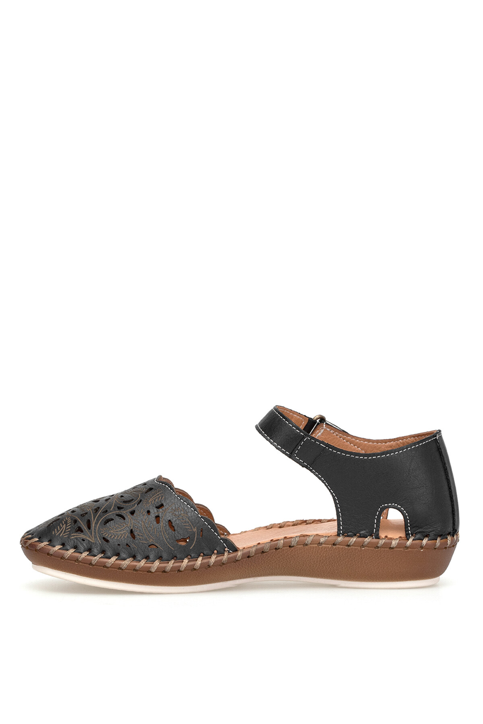 Beety 26BY67.26019C Kadın Hakiki Deri Düz Sandalet Siyah