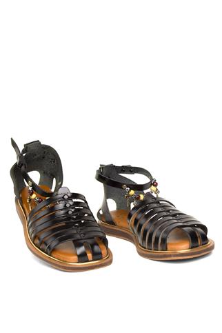 Beety BY112.301 Kadın Hakiki Deri Sandalet Siyah