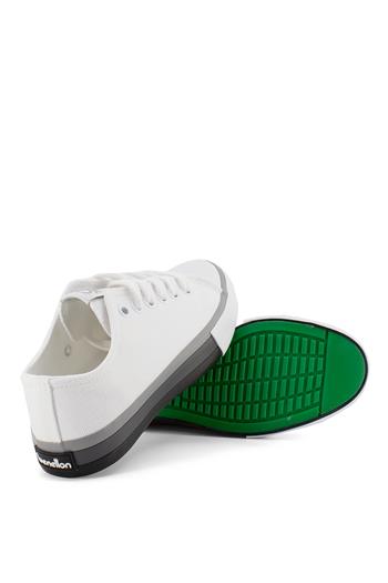 Benetton 23Y BN-30176 Kadın Spor Ayakkabı Beyaz - Gri