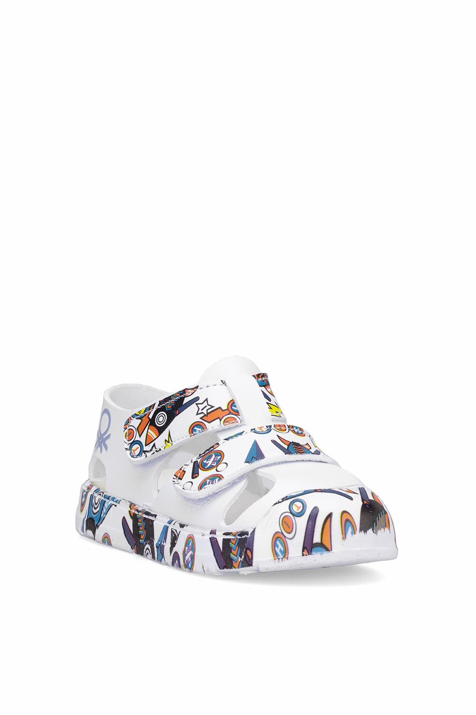 Benetton BN-1409 Bebe Erkek Çocuk Sandalet Beyaz