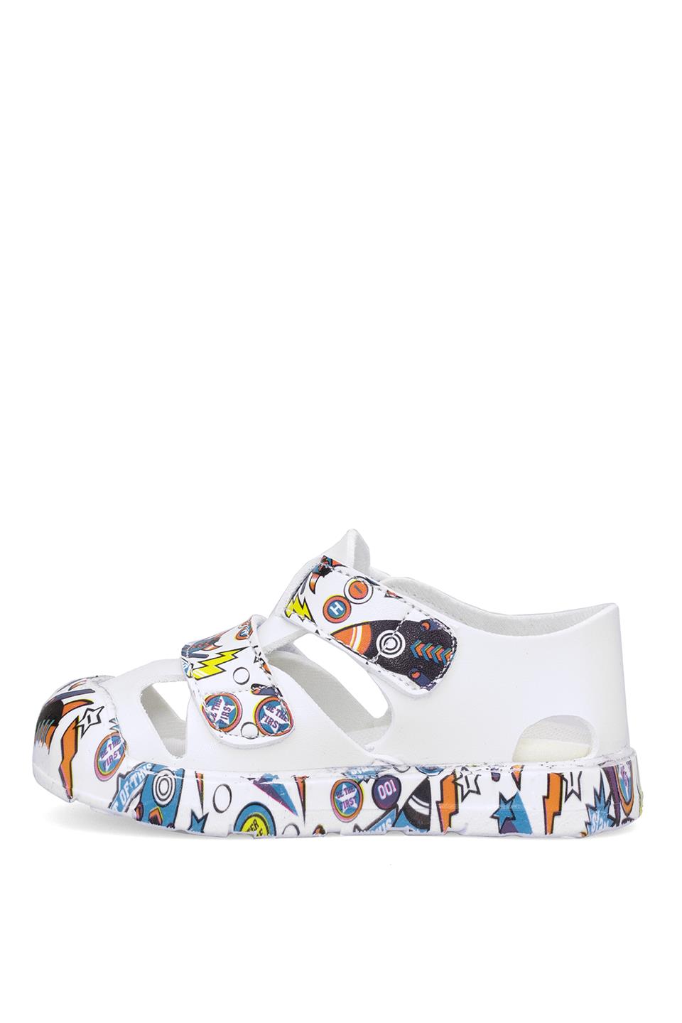 Benetton BN-1409 Bebe Erkek Çocuk Sandalet Beyaz