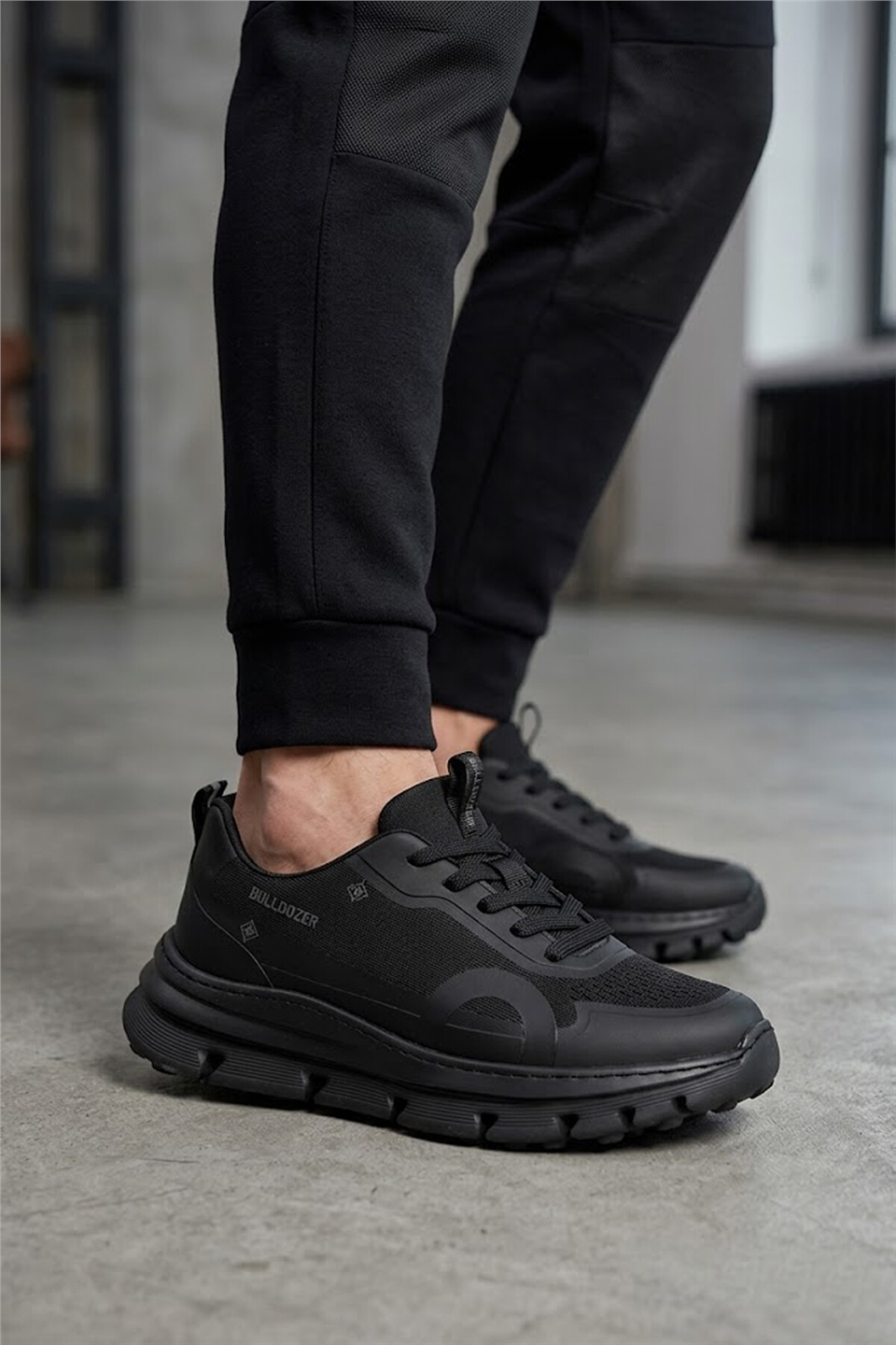 Buldozer 261410 Erkek Klasik Sneaker Siyah