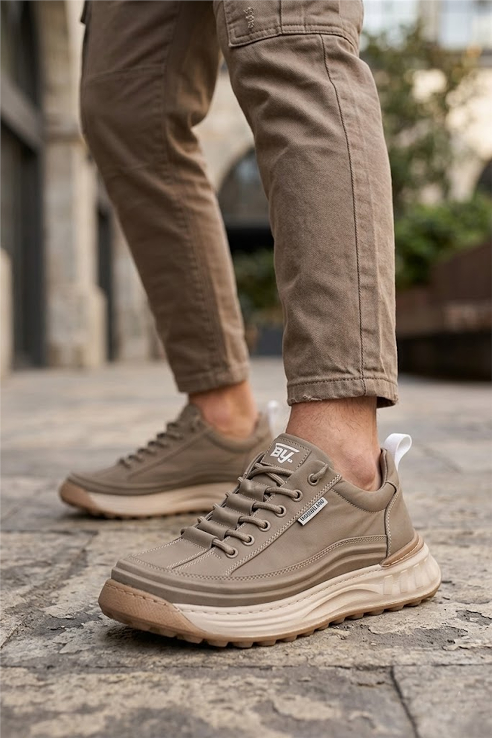 Buldozer 261437 Erkek Klasik Sneaker Haki