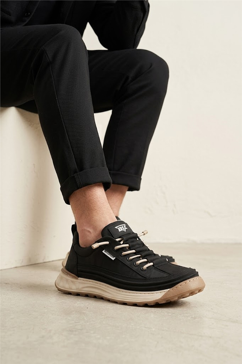 Buldozer 261437 Erkek Klasik Sneaker Siyah