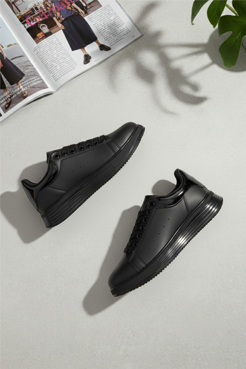 Cap 2044 Erkek Klasik Sneaker Siyah