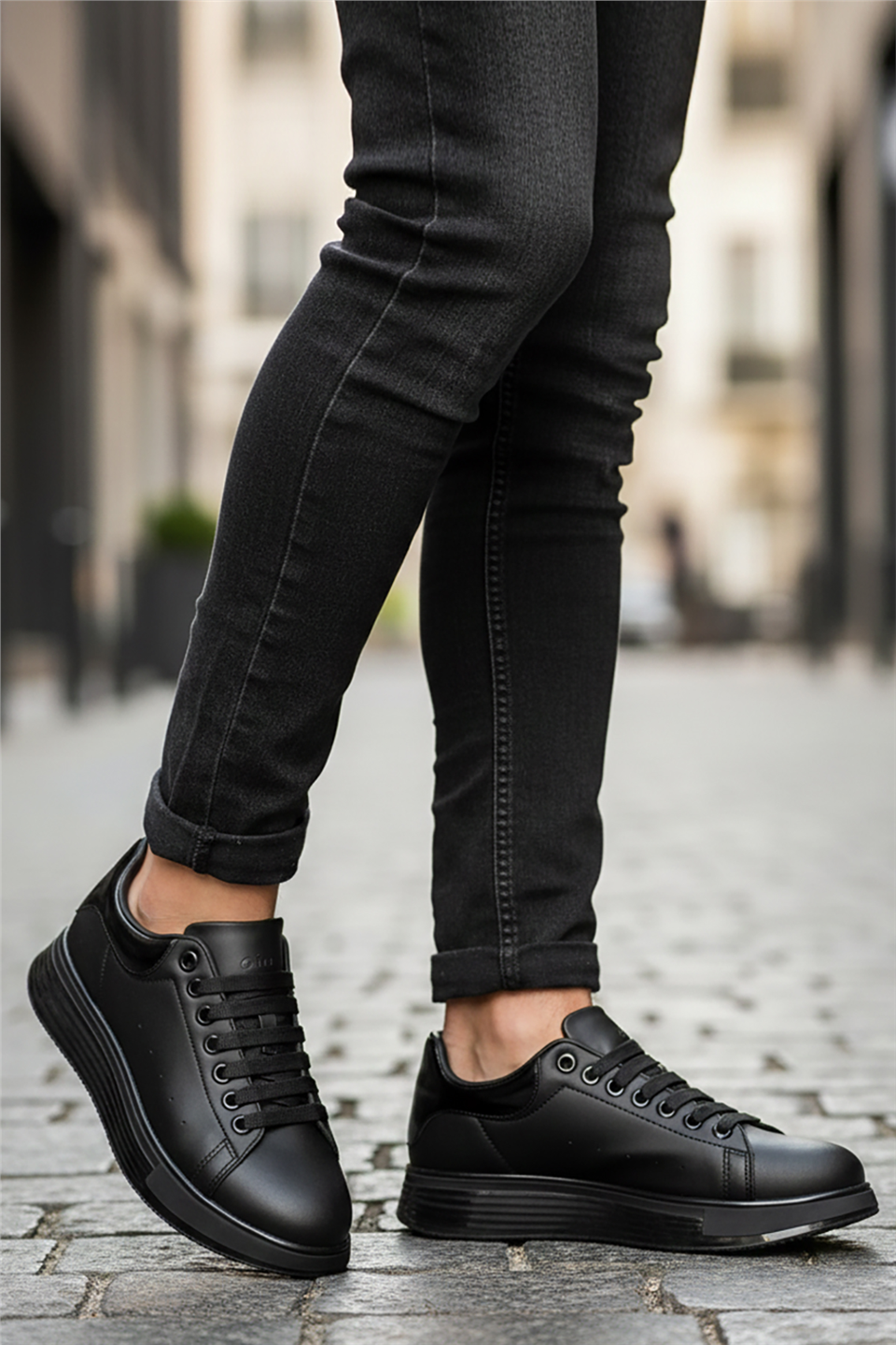 Cap 2044 Erkek Klasik Sneaker Siyah