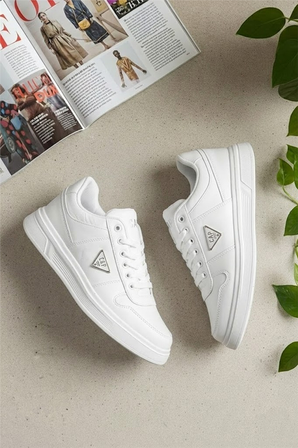 Cap 2112 Erkek Klasik Sneaker Beyaz
