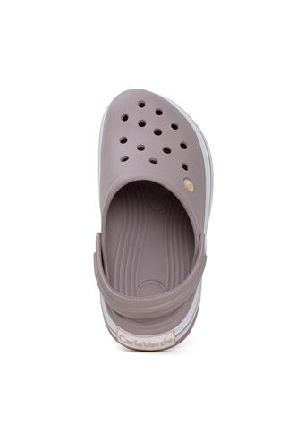 Carlaverde EV22800C Kadın Sabo Terlik Vizon