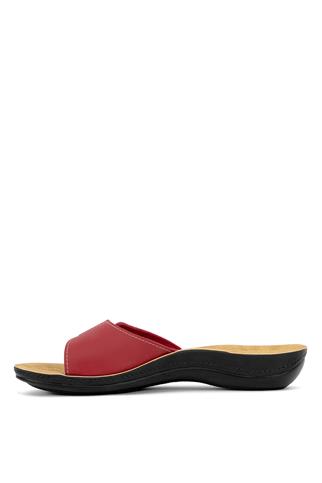 Ceyo 9808-15 Kadın Düz Terlik Kırmızı