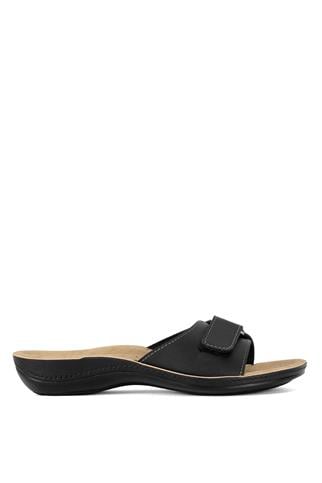 Ceyo 9808-15 Kadın Düz Terlik Siyah