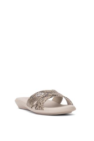 Ceyo 9827-8 Kadın Düz Terlik Bej