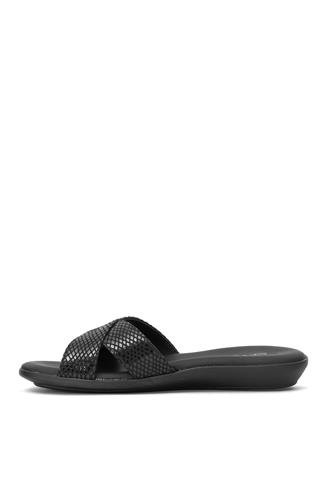 Ceyo 9827-8 Kadın Düz Terlik Siyah