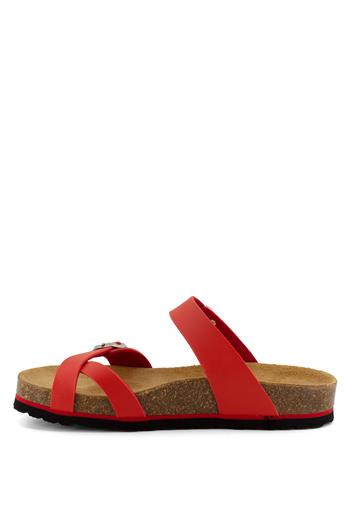 Ceyo 9910-Z34 Kadın Terlik Kırmızı