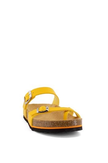 Ceyo 9910-Z34 Kadın Terlik Sarı