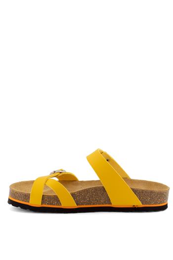 Ceyo 9910-Z34 Kadın Terlik Sarı