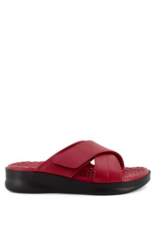 Ceyo 9975-10 Kadın Terlik Kırmızı