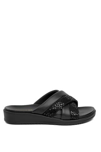 Ceyo 9984 Kadın Düz Terlik Siyah