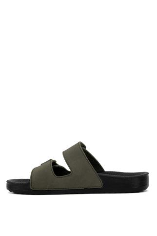 Ceyo Bahama-16 Kadın Düz Terlik Haki