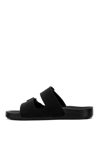 Ceyo Bahama-16 Kadın Düz Terlik Siyah