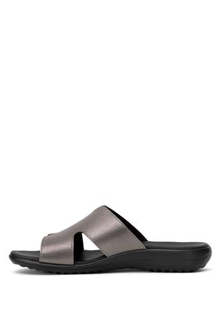 Ceyo Palermo-2 Kadın Düz Terlik Platin