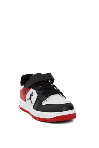 Cool Haykat Kısa Filet Erkek Çocuk Klasik Sneaker Siyah - Kırmızı