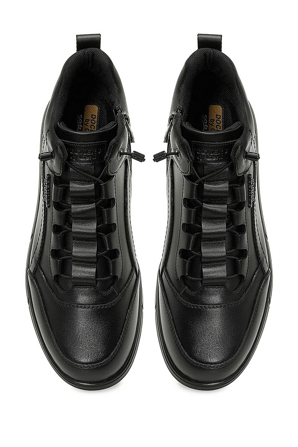 Dockers A102028063 5W Kane Hi 5PR Erkek Hakiki Deri Düz Bot Siyah