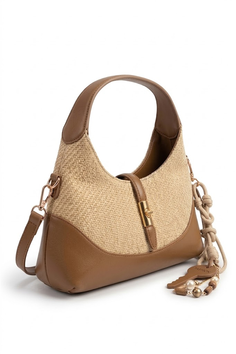 Dsn B37125 Kadın El ve Omuz Çantası Camel
