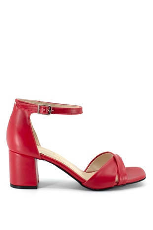 Elit 169 Kadın Topuklu Ayakkabı Kırmızı