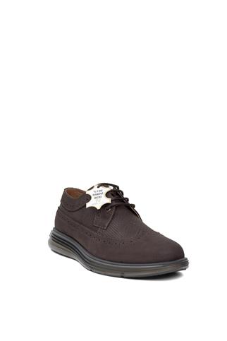 Elit 24KNbl4033C Erkek Hakiki Nubuk Deri Casual Ayakkabı Kahverengi