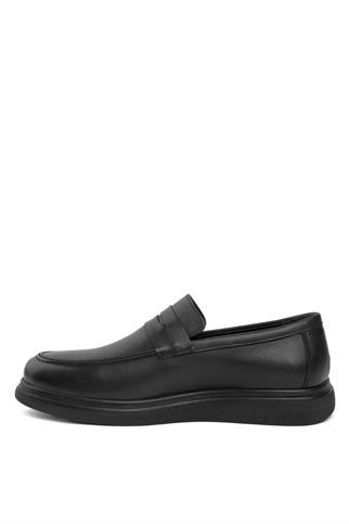 Elit 24YNbl1041C Erkek Hakiki Deri Casual Ayakkabı Siyah