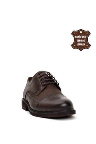 Elit 24YNbl988C Erkek Hakiki Deri Günlük Ayakkabı Kahverengi