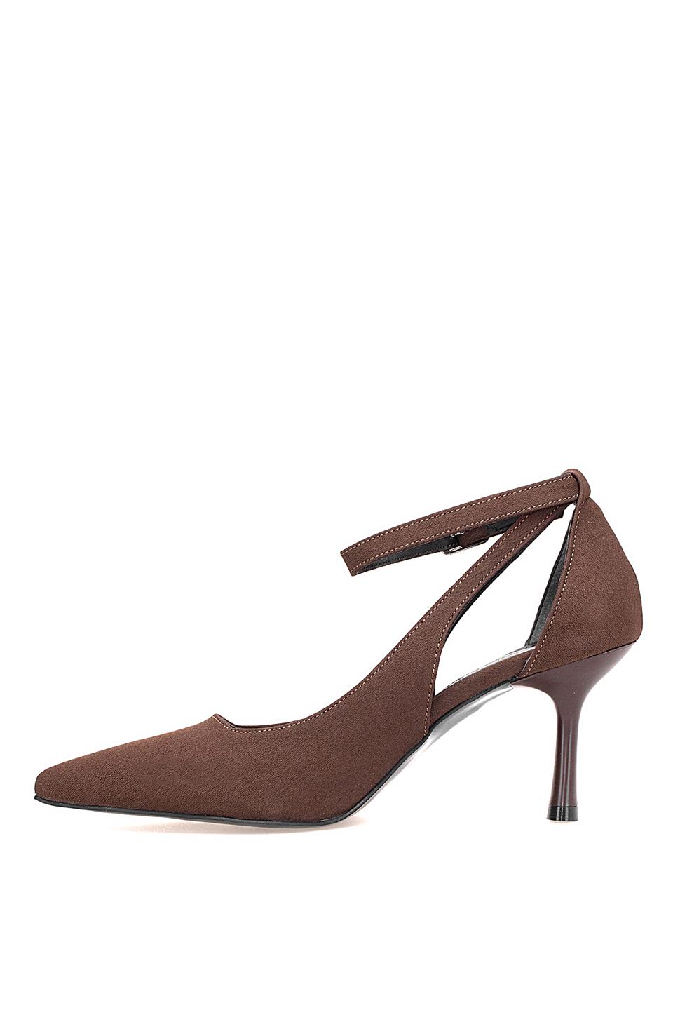 Elit 25KMST1117Z Kadın Klasik Topuklu ayakkabı Kahverengi