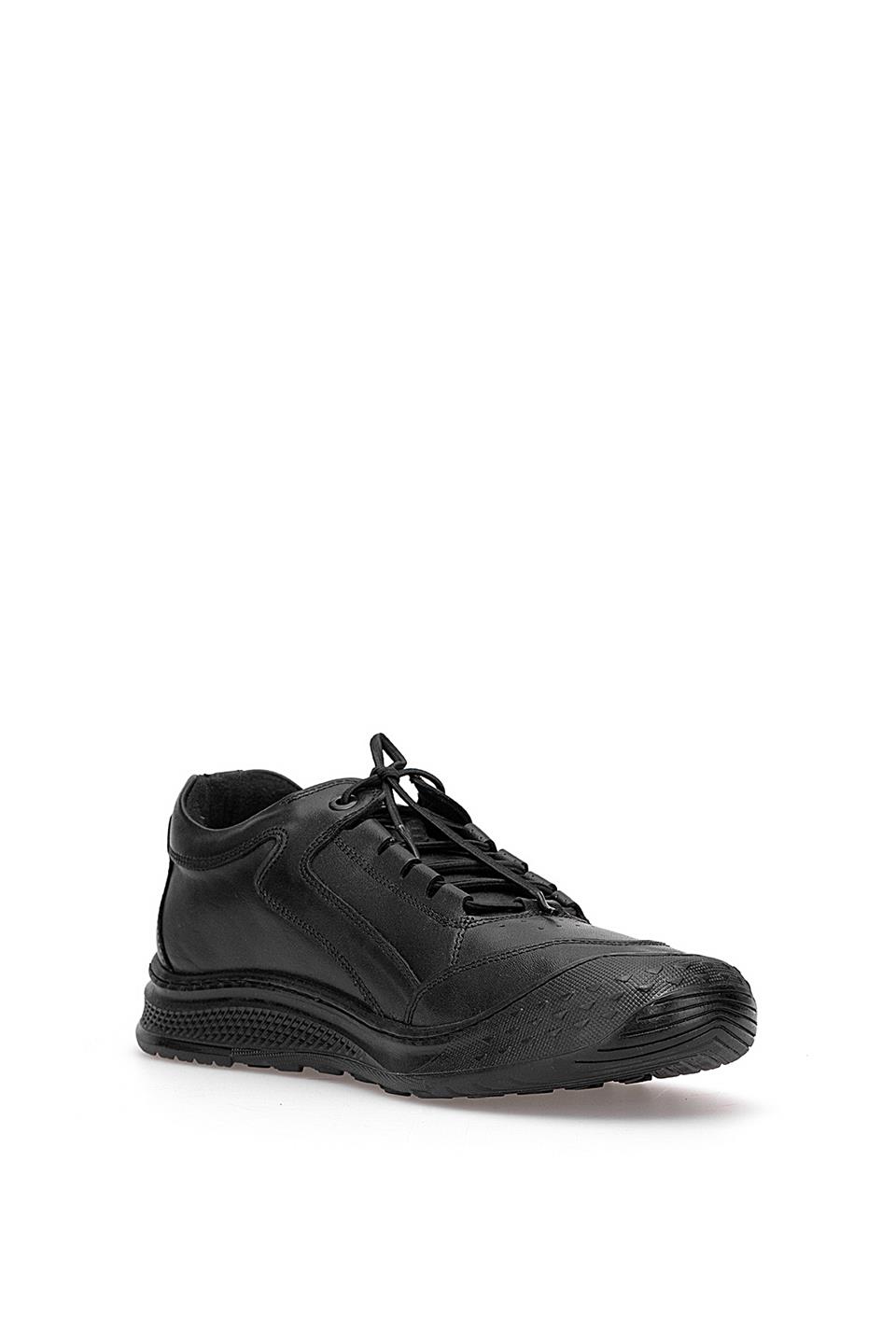 Elit 25KNBL4029 Erkek Hakiki Deri Casual Ayakkabı Siyah