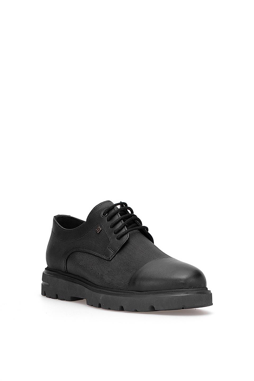 Elit 25KNBL4041 Erkek Hakiki Deri Casual Ayakkabı Siyah