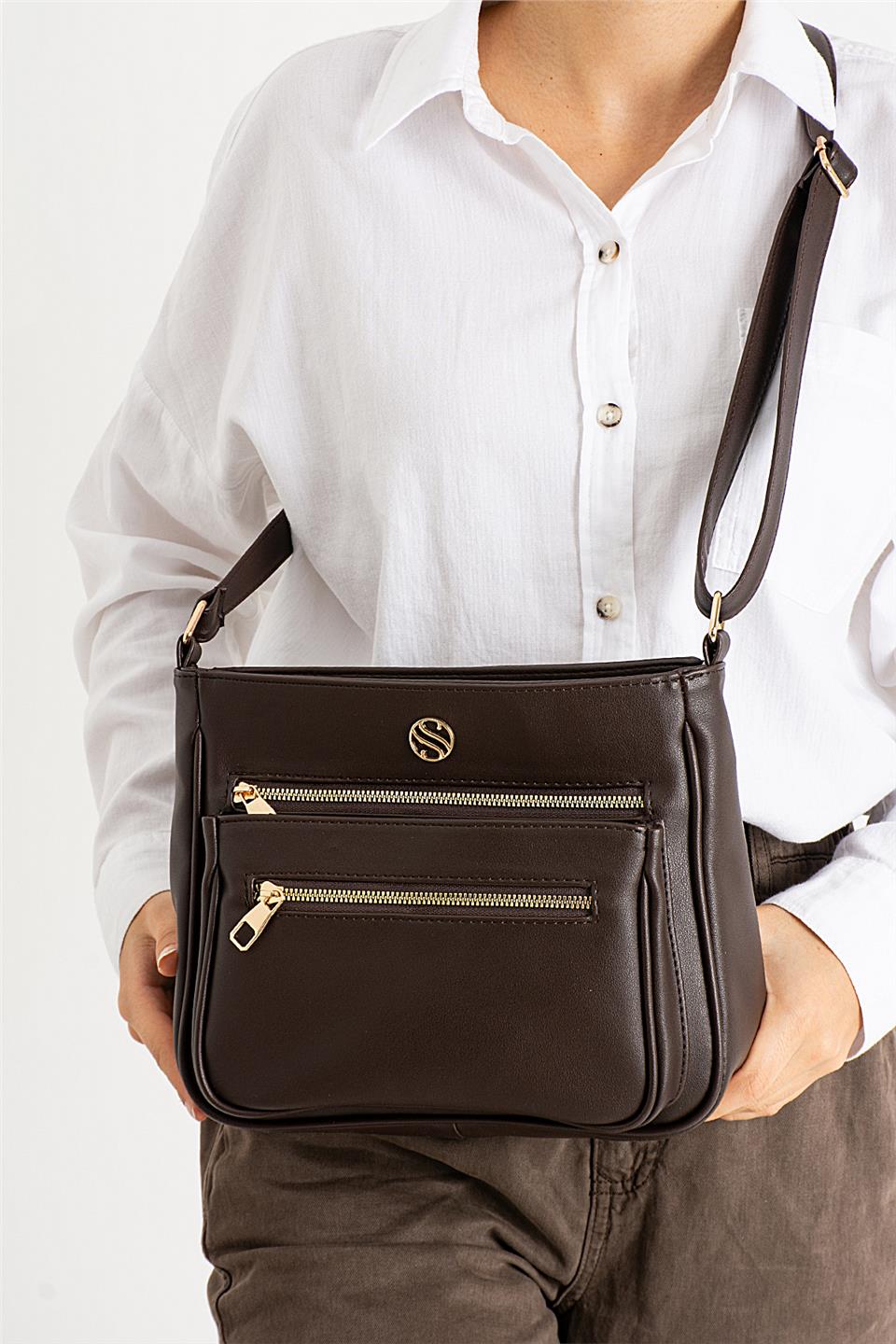 Elit 25KSNM1399 Kadın Omuz Çantası Kahverengi