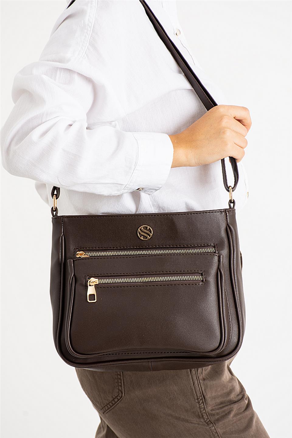 Elit 25KSNM1399 Kadın Omuz Çantası Kahverengi