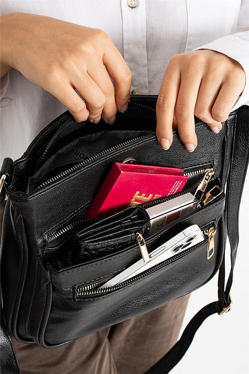 Elit 25KSNM1399 Kadın Omuz Çantası Siyah