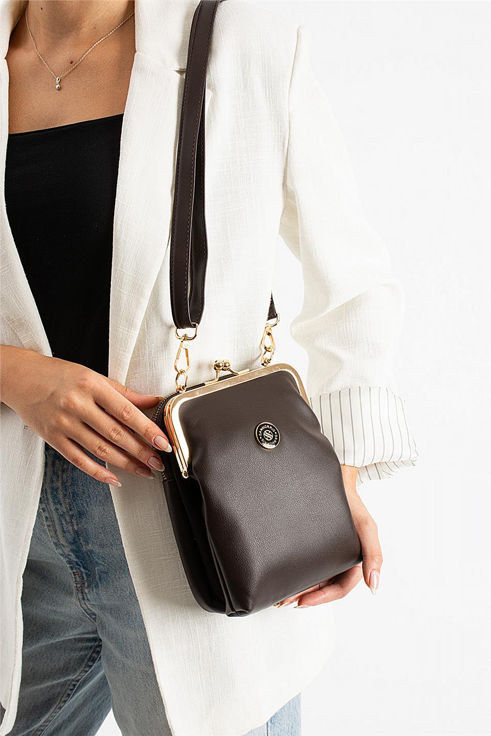 Elit 25KSNM1433C Kadın Omuz Çantası Kahverengi