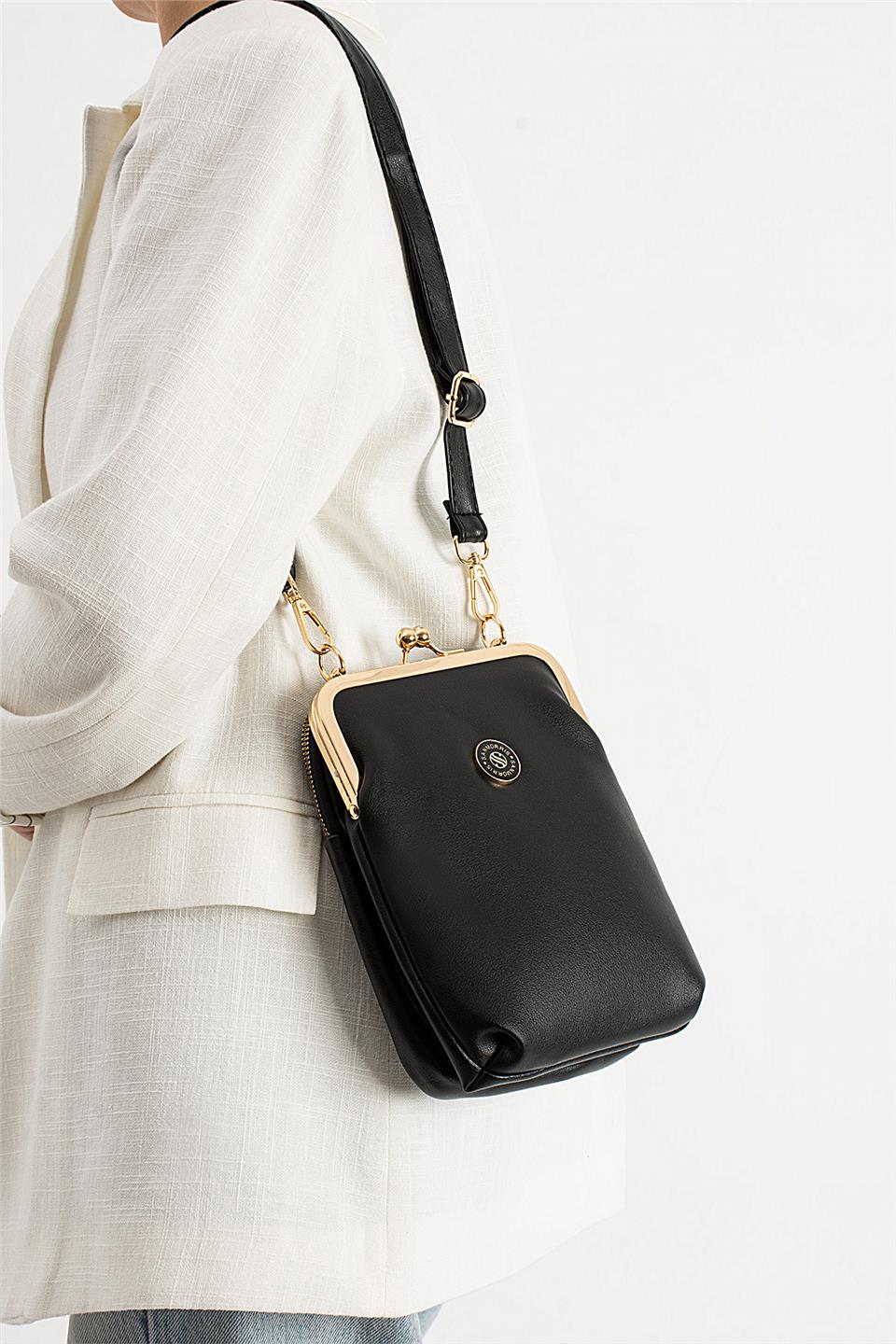 Elit 25KSNM1433C Kadın Omuz Çantası Siyah