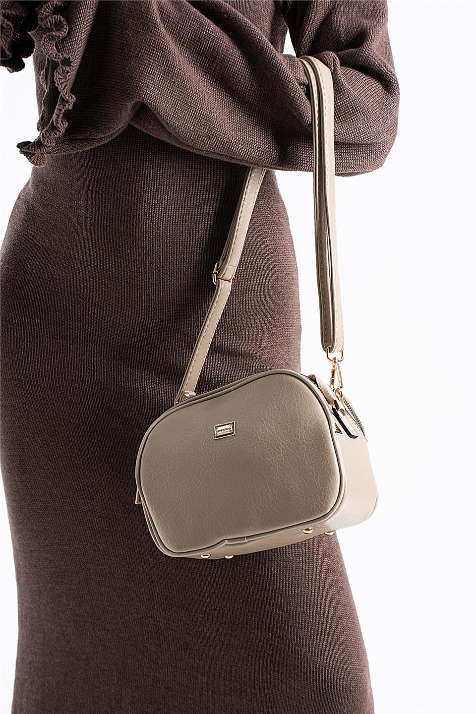 Elit 25KSNM1435C Kadın Omuz Çantası Kum Rengi