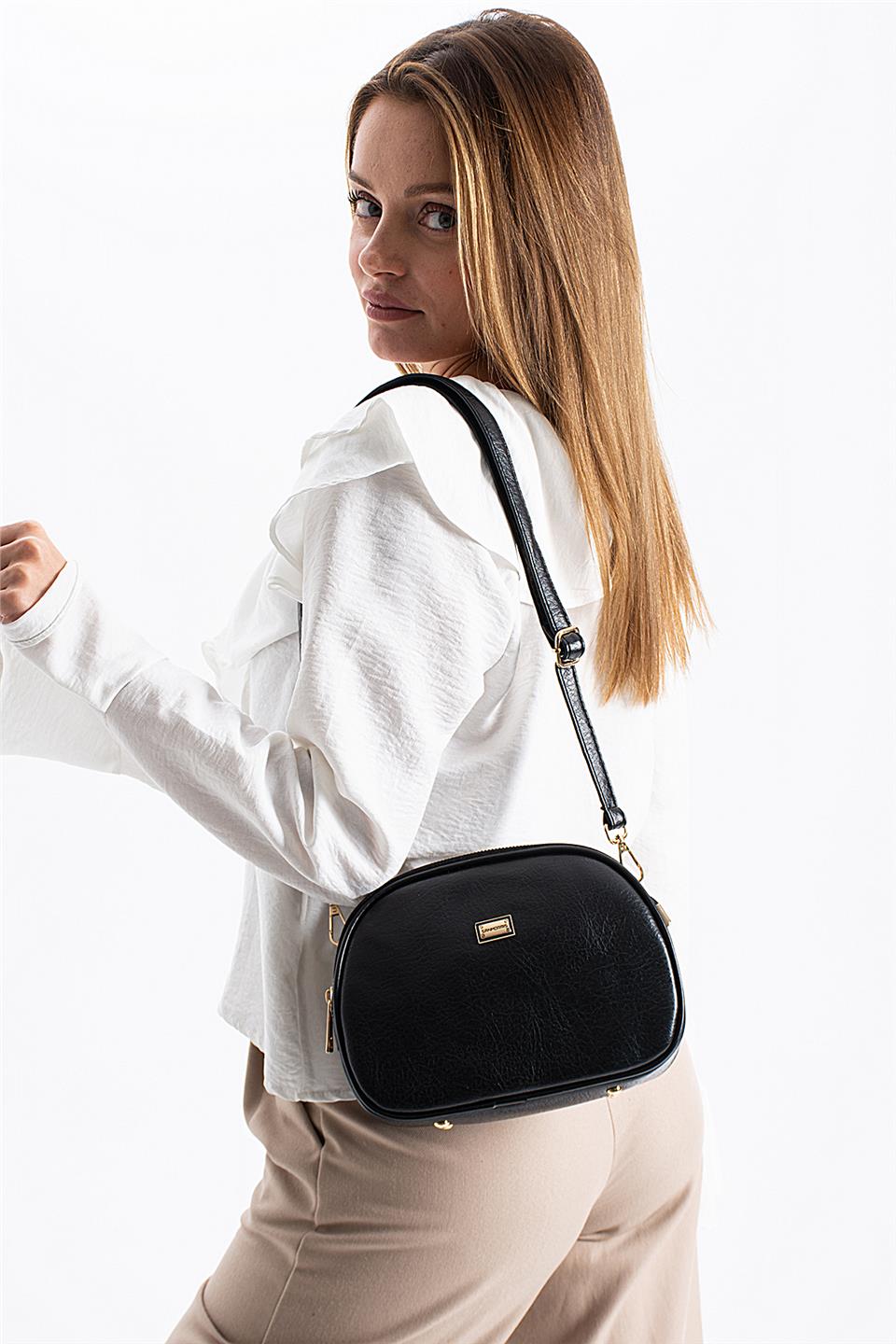 Elit 25KSNM1435C Kadın Omuz Çantası Siyah