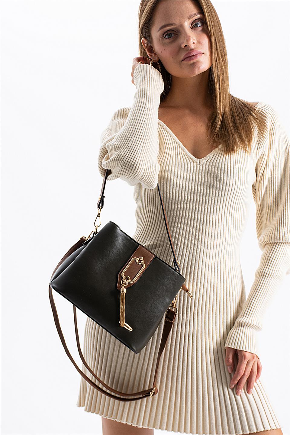 Elit 25KSNM1438C Kadın Omuz Çantası Haki