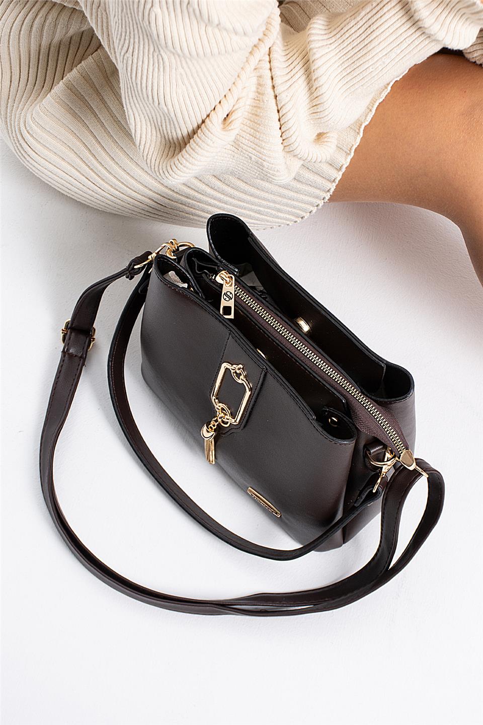 Elit 25KSNM1438C Kadın Omuz Çantası Kahverengi